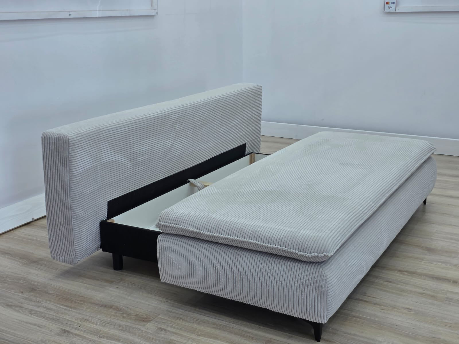 Canapea extensibilă cu ladă de depozitare 202 Cm - 98 Cm