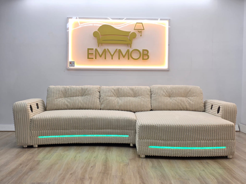 Colțar Cu LED Si BOXE - Import Germania 320 Cm/ 200 Cm