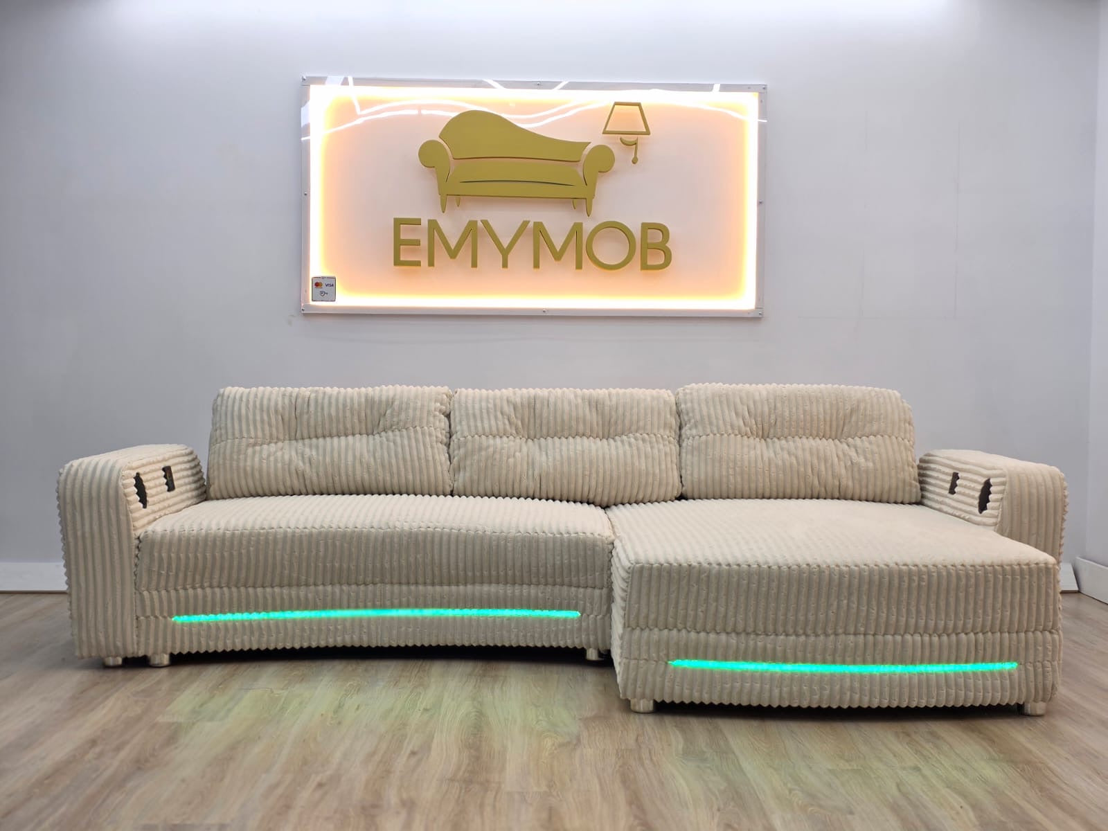 Colțar Cu LED Si BOXE - Import Germania 320 Cm/ 200 Cm