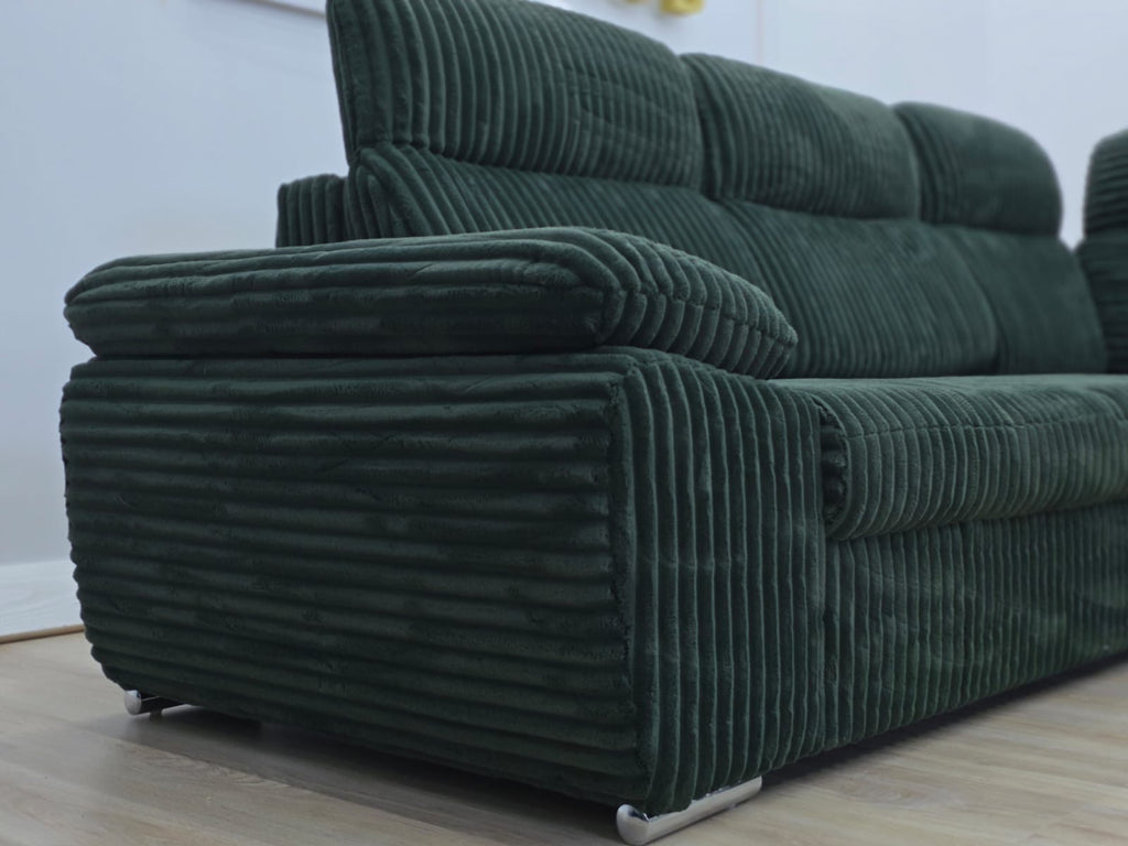 Colțar modern Verde 290 cm / 230 cm IMPORT GERMANIA
