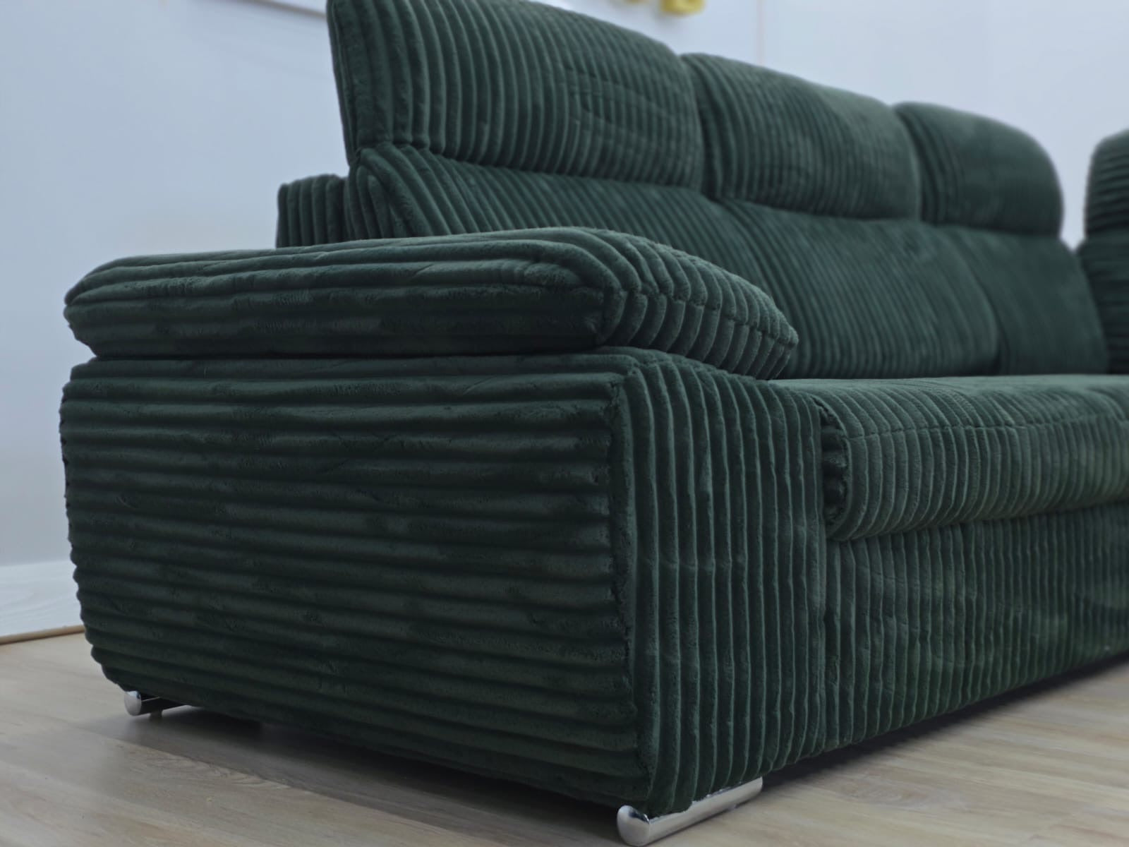 Colțar modern Verde 290 cm / 230 cm IMPORT GERMANIA