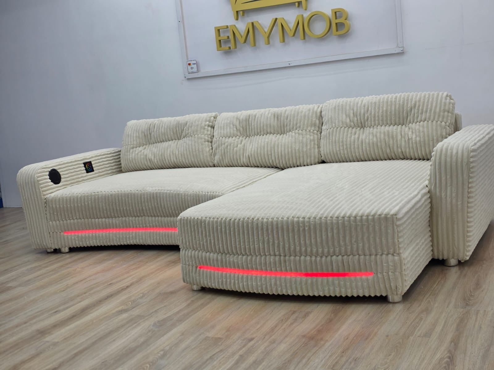 Colțar Cu LED Si BOXE - Import Germania 320 Cm/ 200 Cm