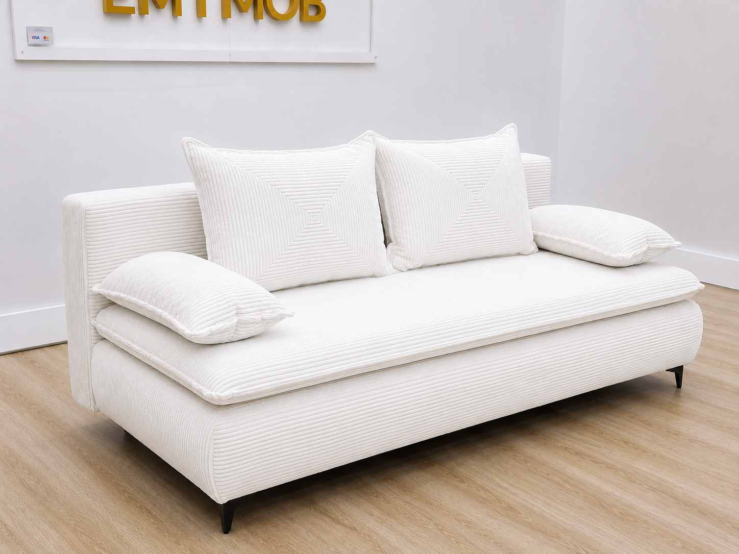 Canapea extensibilă cu ladă de depozitare 202 Cm - 98 Cm