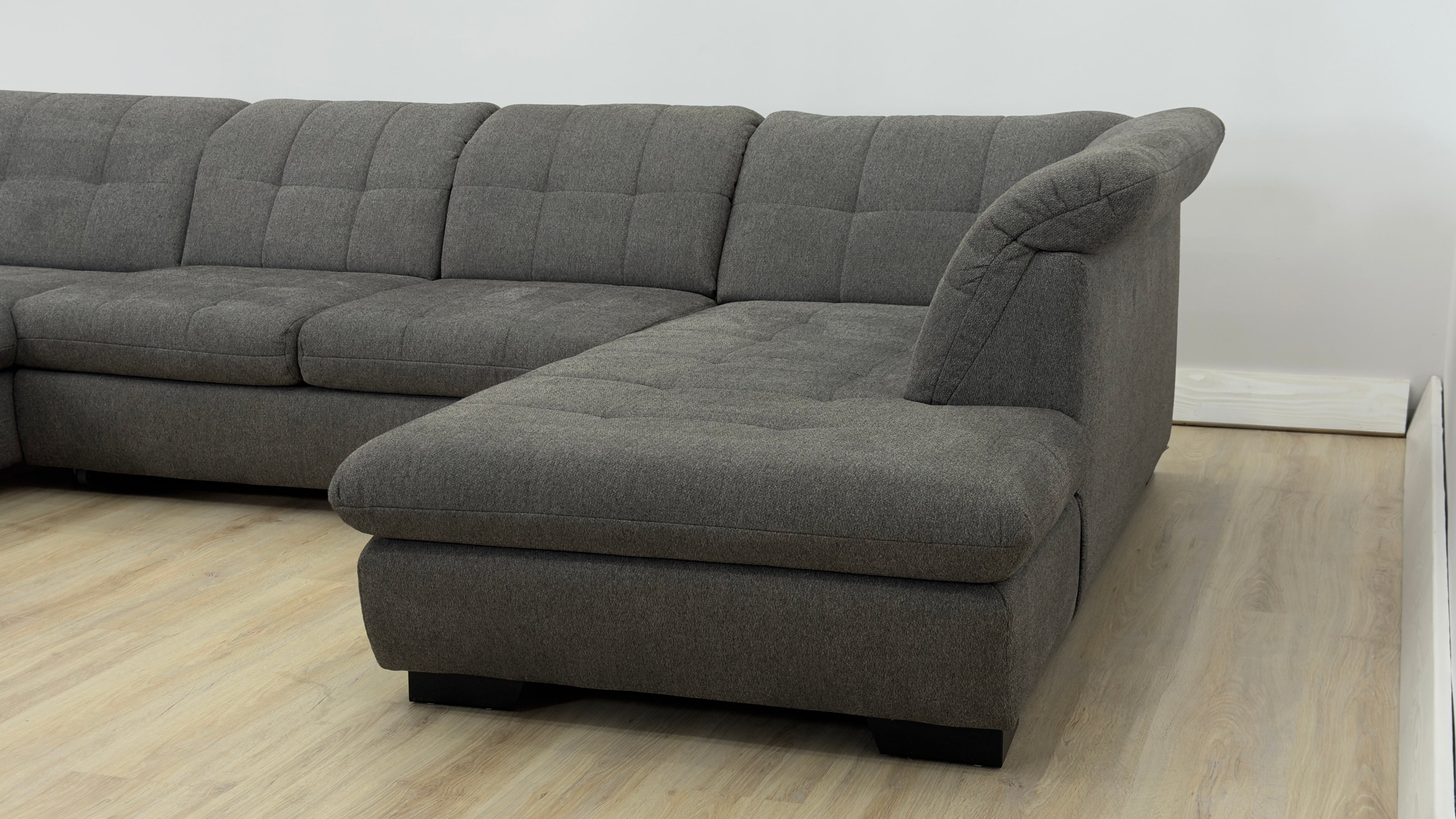 Colțar U Extensibil cu Ladă Depozitare 350x200 cm