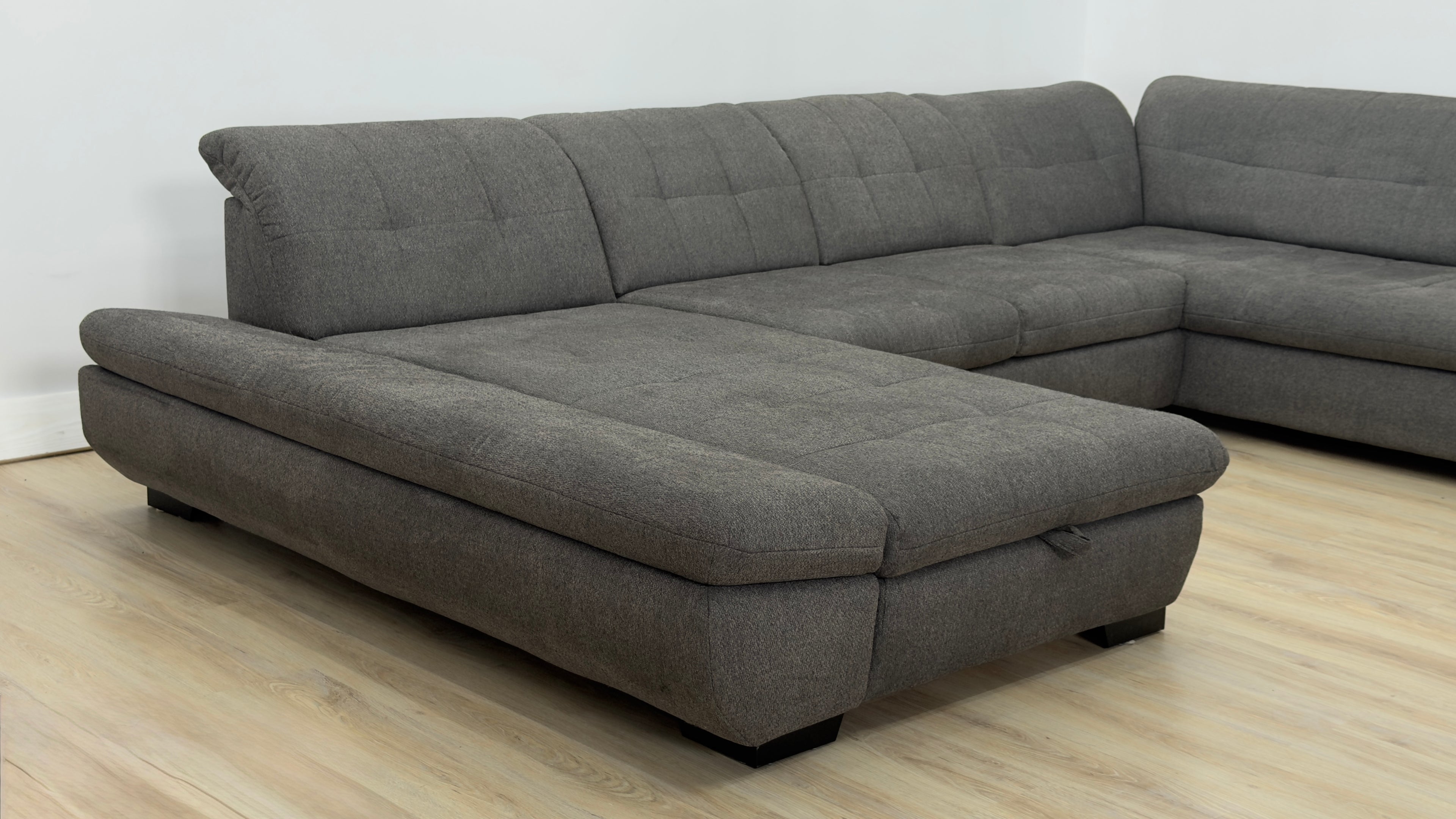 Colțar U Extensibil cu Ladă Depozitare 350x200 cm