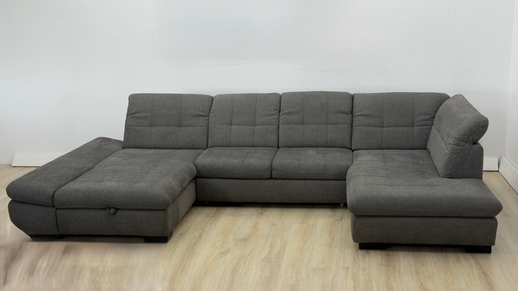 Colțar U Extensibil cu Ladă Depozitare 350x200 cm