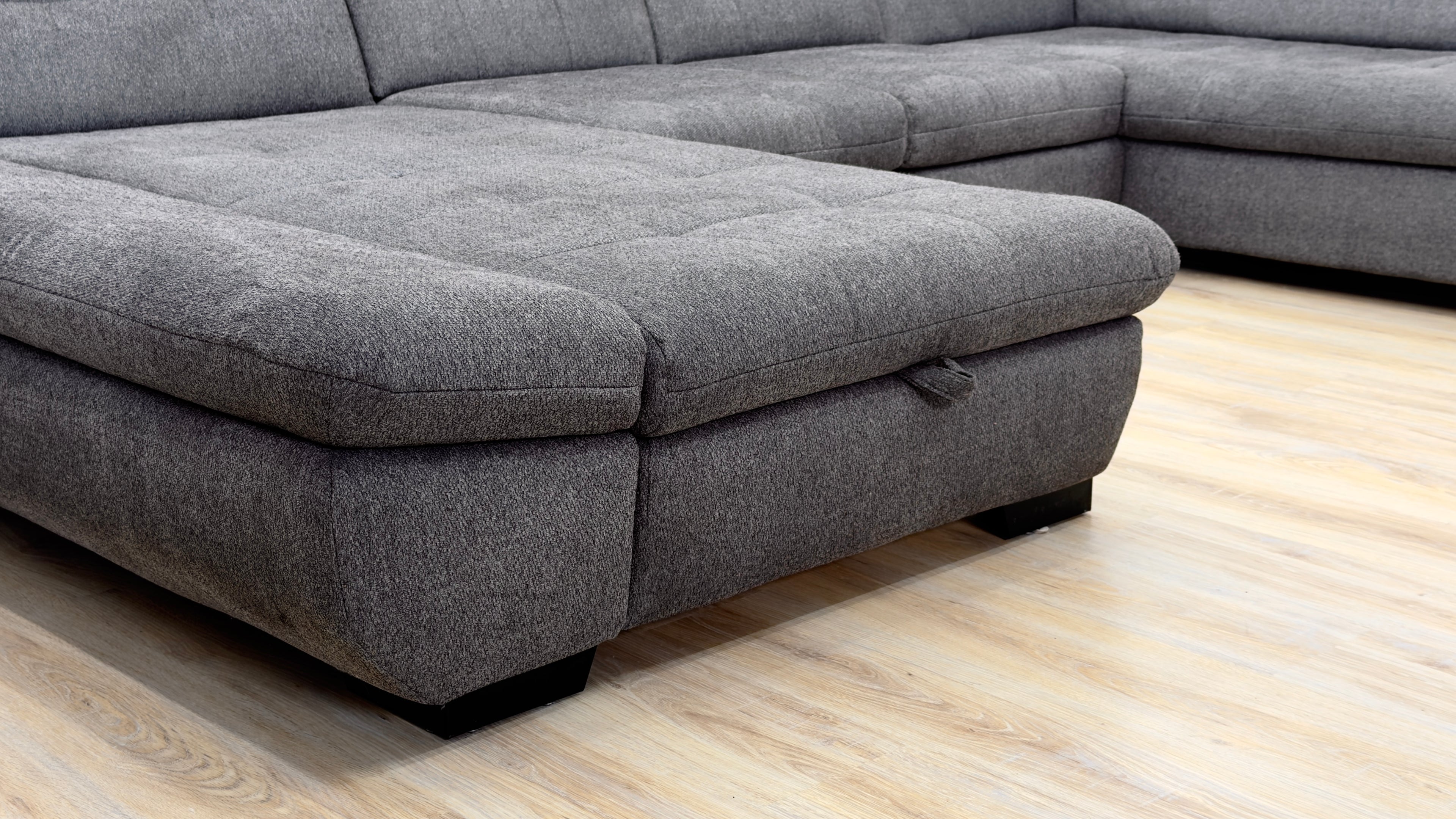 Colțar U Extensibil cu Ladă Depozitare 350x200 cm