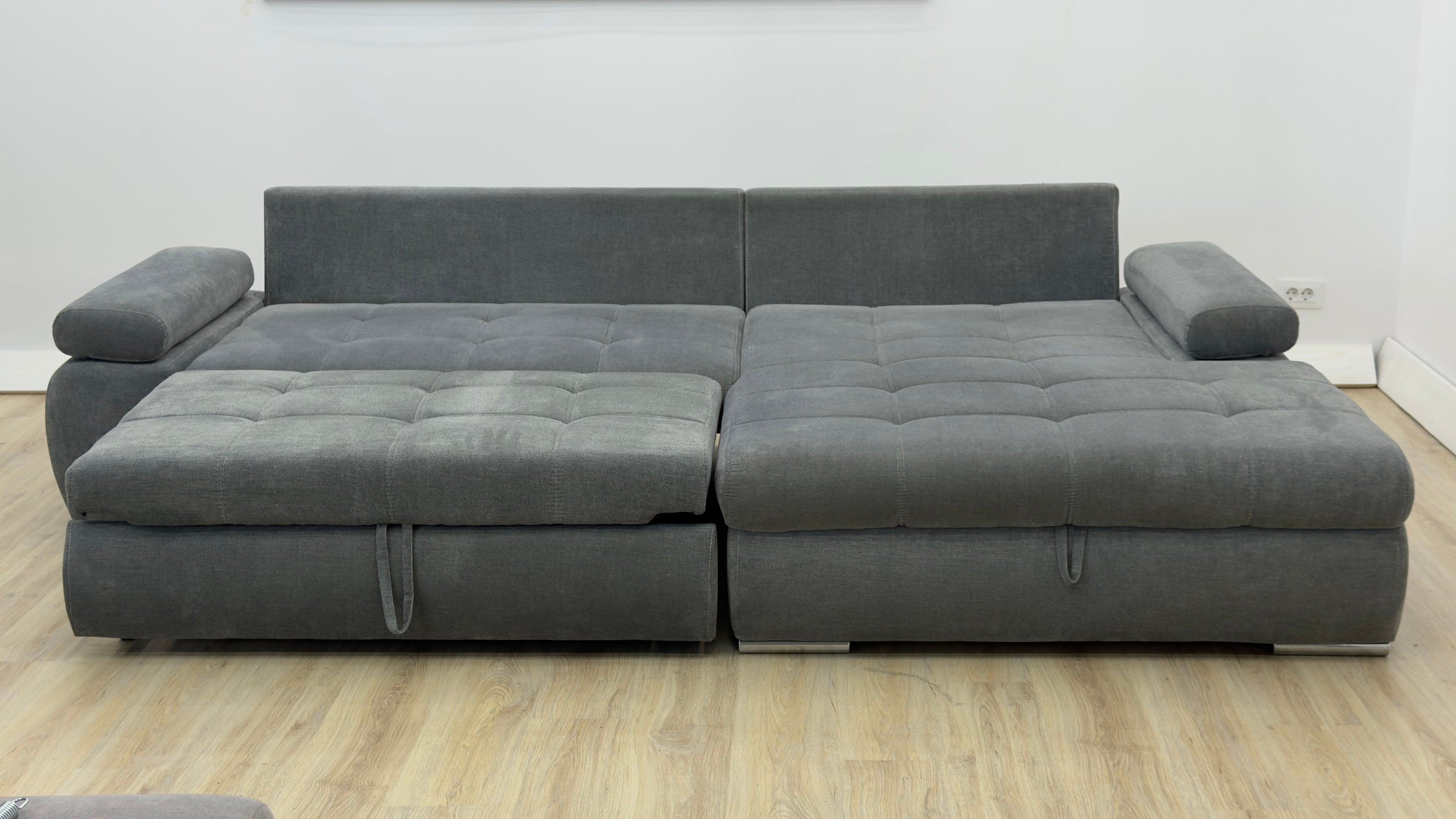 Colțar extensibil cu ladă de depozitare – 295 x 180 cm