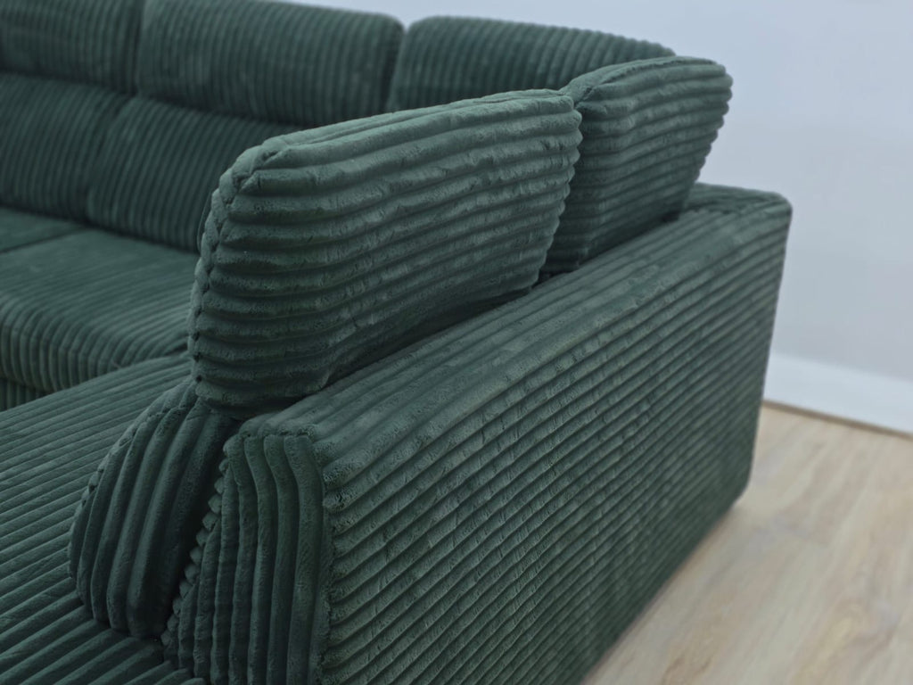 Colțar modern Verde 290 cm / 230 cm IMPORT GERMANIA