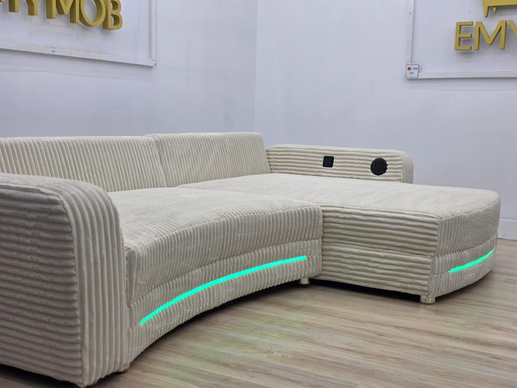 Colțar Cu LED Si BOXE - Import Germania 320 Cm/ 200 Cm