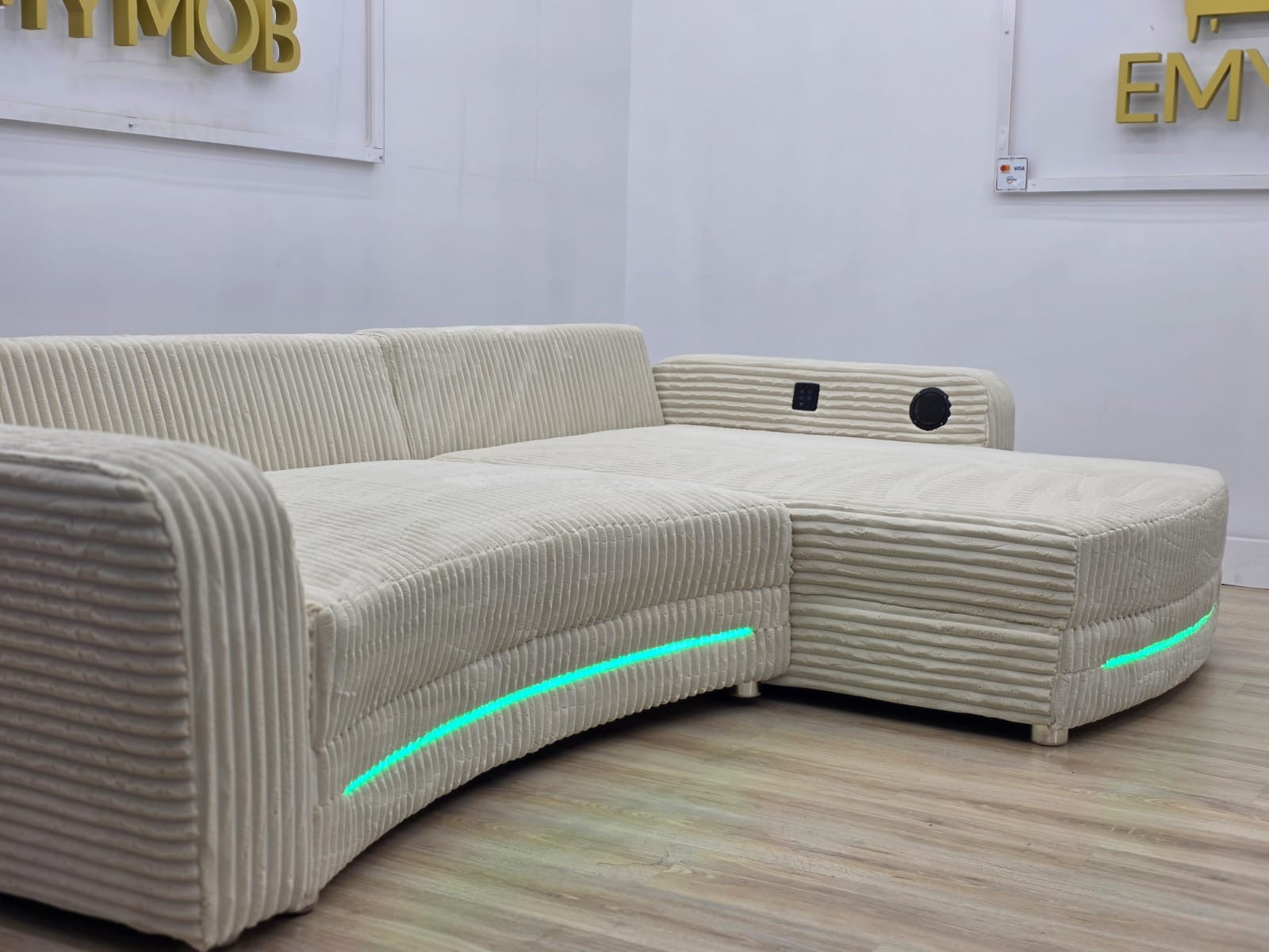 Colțar Cu LED Si BOXE - Import Germania 320 Cm/ 200 Cm
