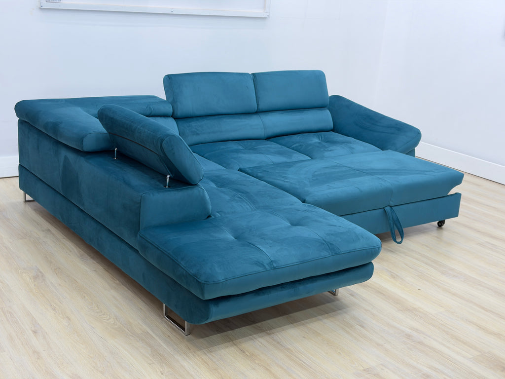 Colțar extensibil XL cu ladă depozitare – design premium, confort maxim